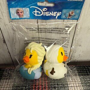 Disney Duckalooz Rubber Ducks Elsa and Olaf from Frozen 2 Pack NWT